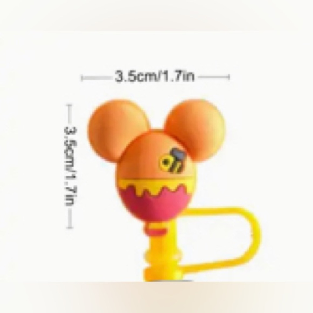 🆕 Dark Green Starbucks cup with straw 16oz w/Winnie the Pooh straw cover - Picture 6 of 6